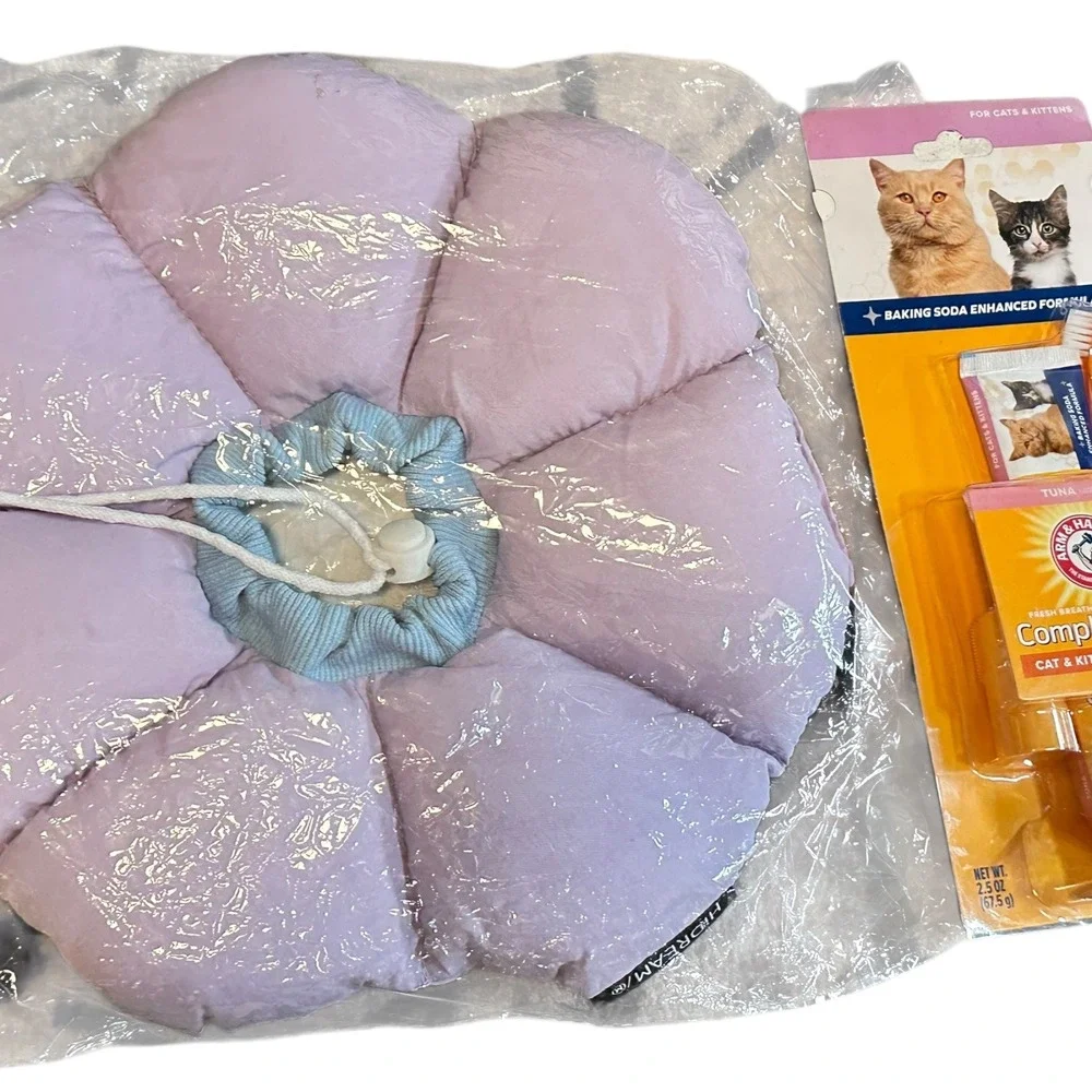 HiDREAM Flower‎ Petal Recovery Collar for Cats and Kittens Alternative to Cone